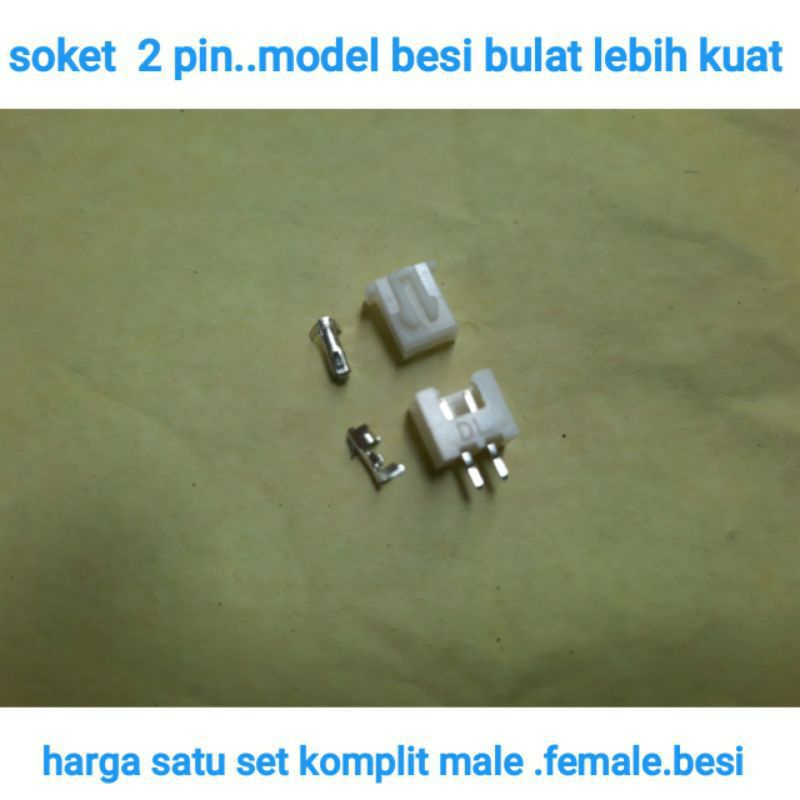 soket 2 pin 10set  original