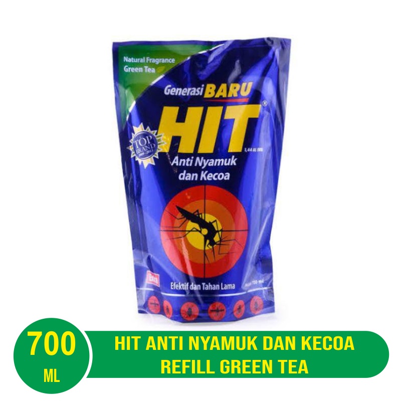 Hit Anti Nyamuk Dan Kecoak Refill Orange / Lily Blossom / Green Tea 700 ml