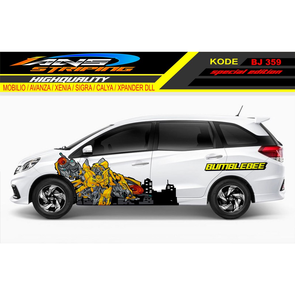 STIKER MOBIL MOBILIO / STICKER MOBILIO / DECAL STICKER MOBILIO / STIKER MOBIL TRANSFORMER