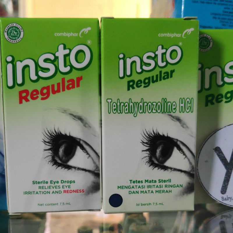 Insto Tetes Mata Steril 7.5 ml Reguler Dry Eyes Eye Cool Regular Mangatasi iritasi ringan Mata Merah Cool Mata kering