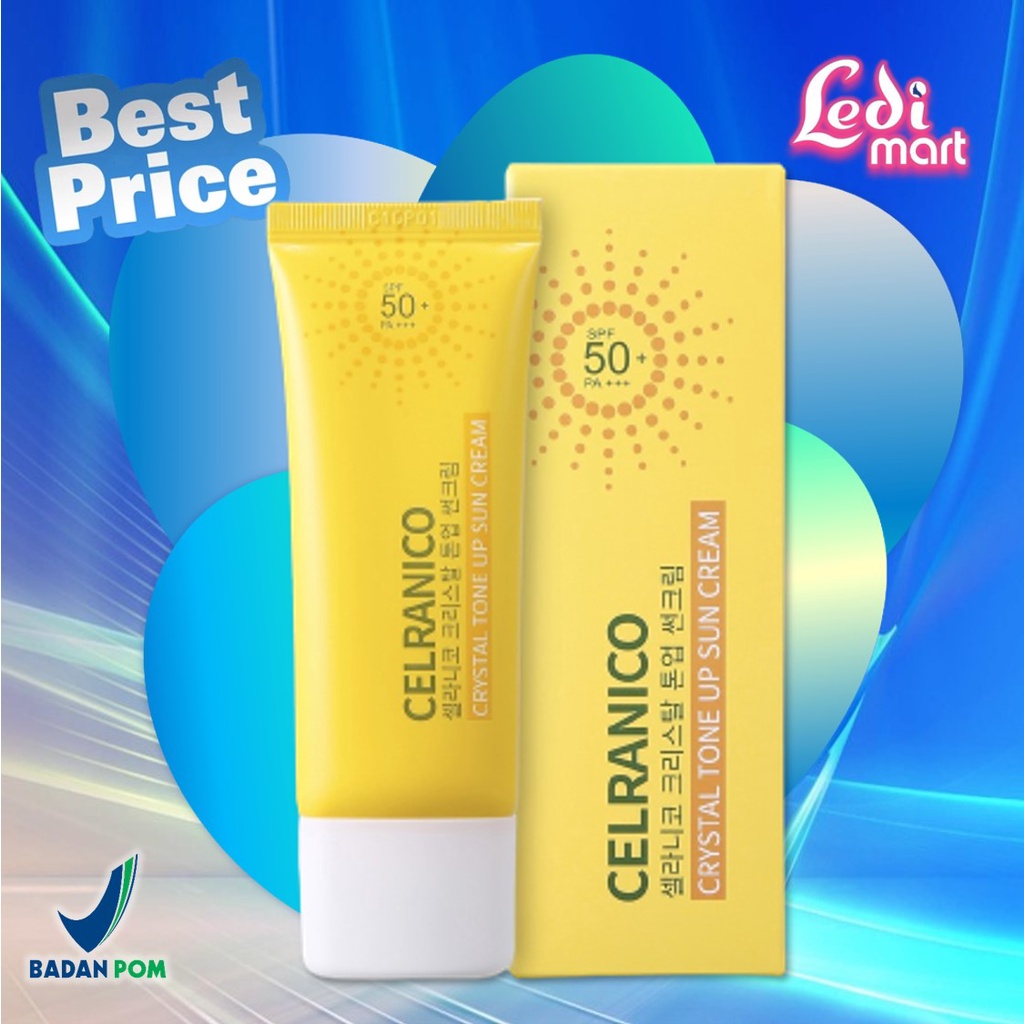 ORIGINAL Celranico Crystal Tone Up Cream SPF50 40ml / Sunscreen Wajah / LEDI MART