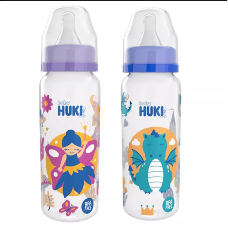 Botol susu bayi Huki dot bulat PP SP LSR 240ml bpa free #341 regular seri dongeng