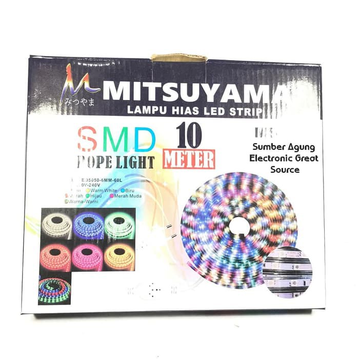 MS367 Mitsuyama Lampu Hias LED Strip RGB 10 Meter Anti Air Outdoor