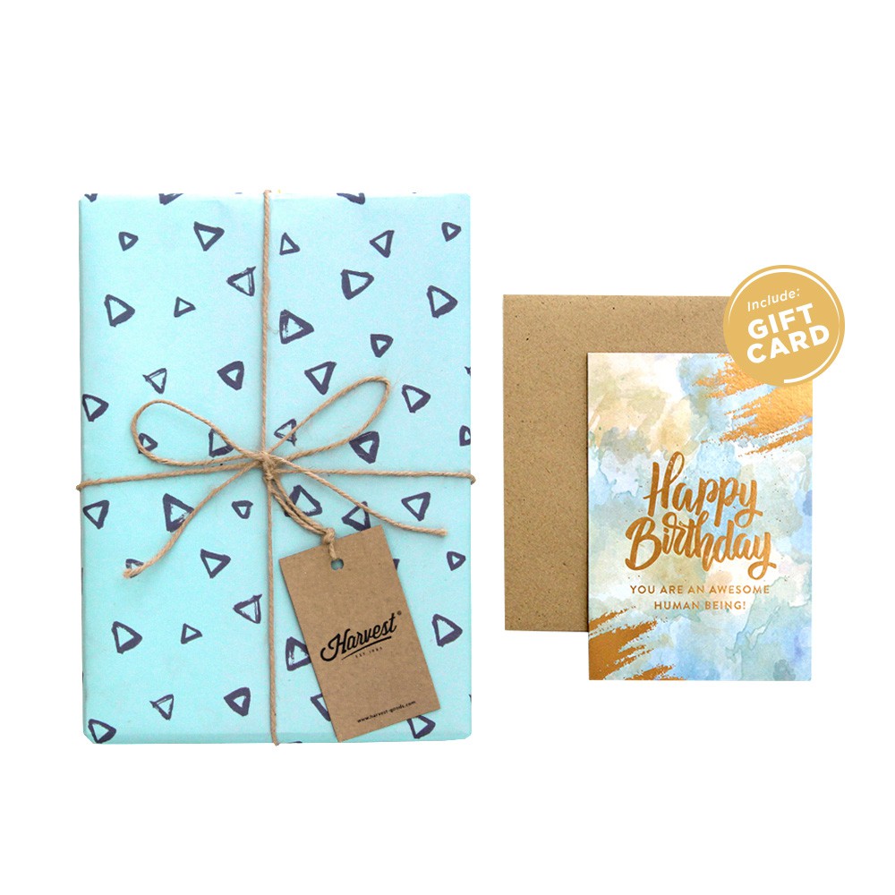 

Paket Kertas Kado & Kartu Harvest Gift Set - Amazing Triangle
