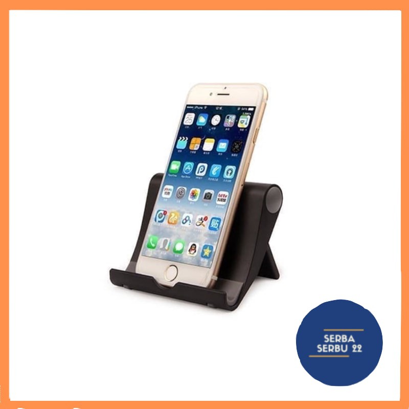 [COD] Stand Holder Handphone Mini Universal Bahan Plastik untuk Meja + PACKING