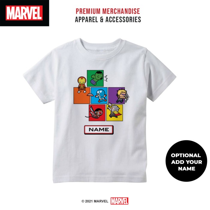 Marvel Kids Tshirt / Kaos Anak Kawaii Avengers MKW158