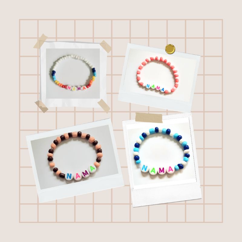 Gelang Kpop/Gelang manik/Gelang BTS/Gelang NCT/ Gelang request nama