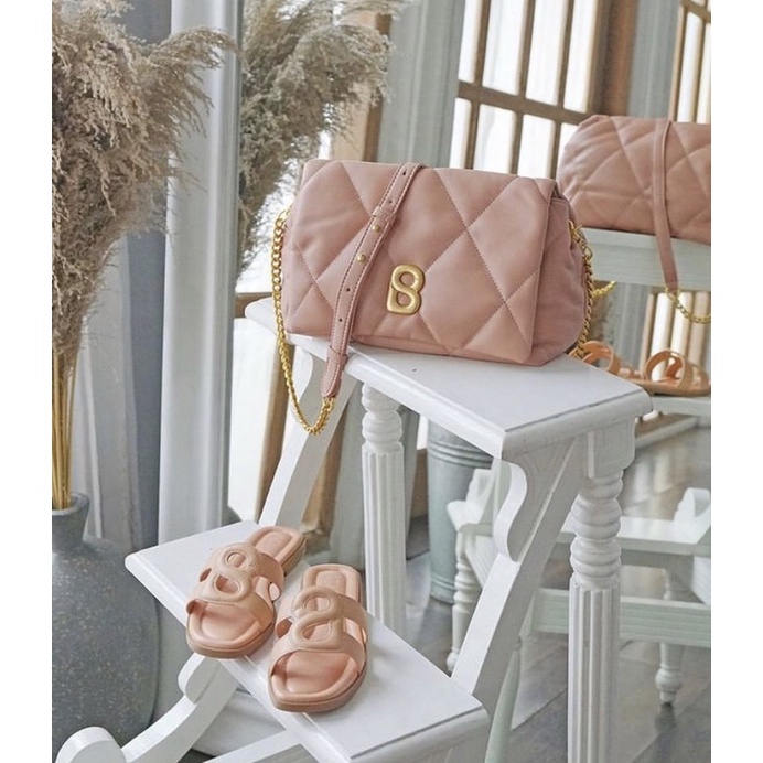 zoey bag peach buttonscarves