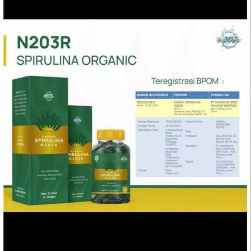 Masker spirulina 100% original termurah/masker spirulina original bpom