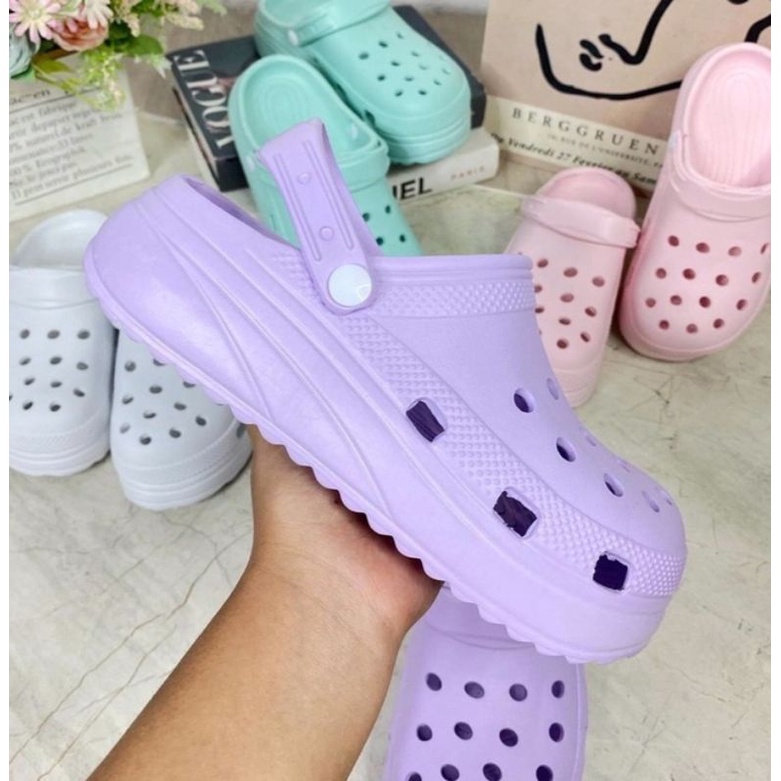 Sandal Crocs Wanita Sandal Korean Style Sendal Cewek Korea Sandal Baim Sandal Kodok Sandal Import Wanita