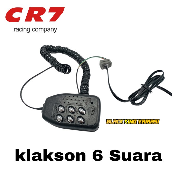 Klakson Toa 6 Suara CR7 Klakson Motor Sirine Motor 6 Suara 12 Volt Klakson Polisi Mic Klakson  6 Suara