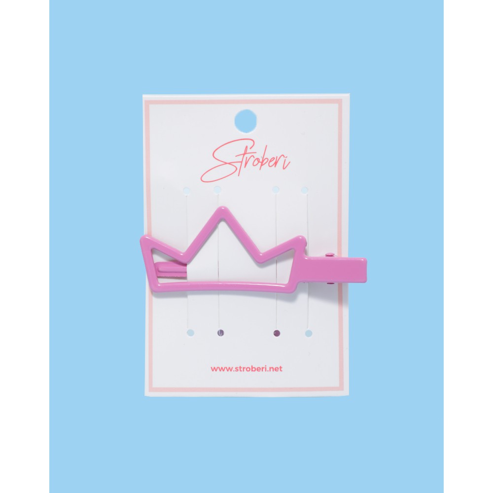 Stroberi Crown Hole Color Hair Clip