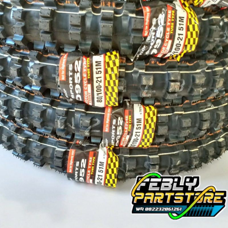 BAN LUAR TRAIL CROSS DUNLOP DGX 01 21 80/100 CRF KLX TS BAN LUAR DUNLOP 80/100 RING 21 KLX CRF TS