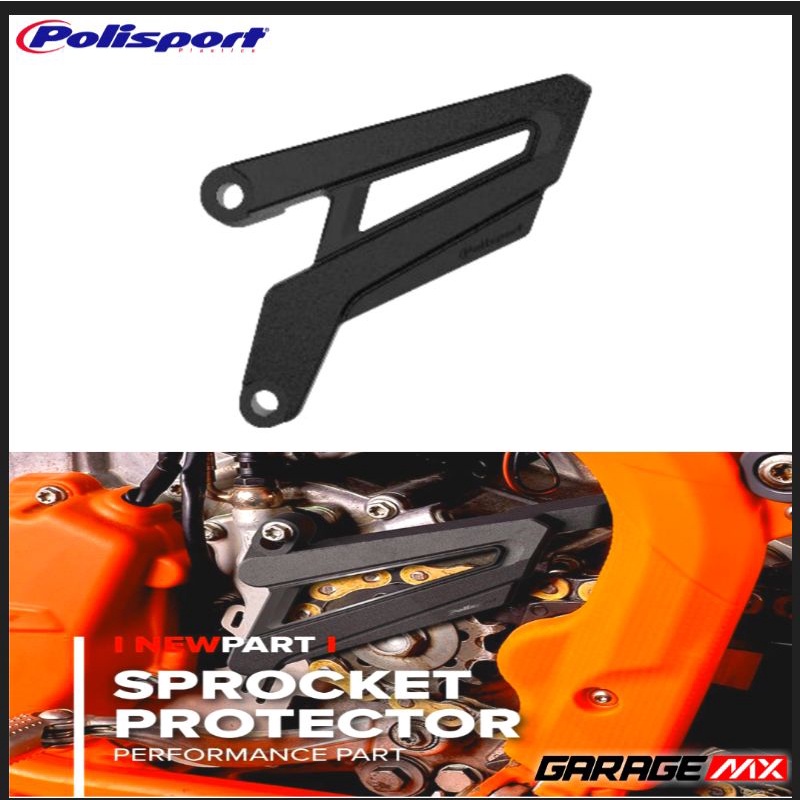 SPROCKET PROTECTOR POLISPORT KTM HUSQVARNA  . PELINDUNG GIR DEPAN