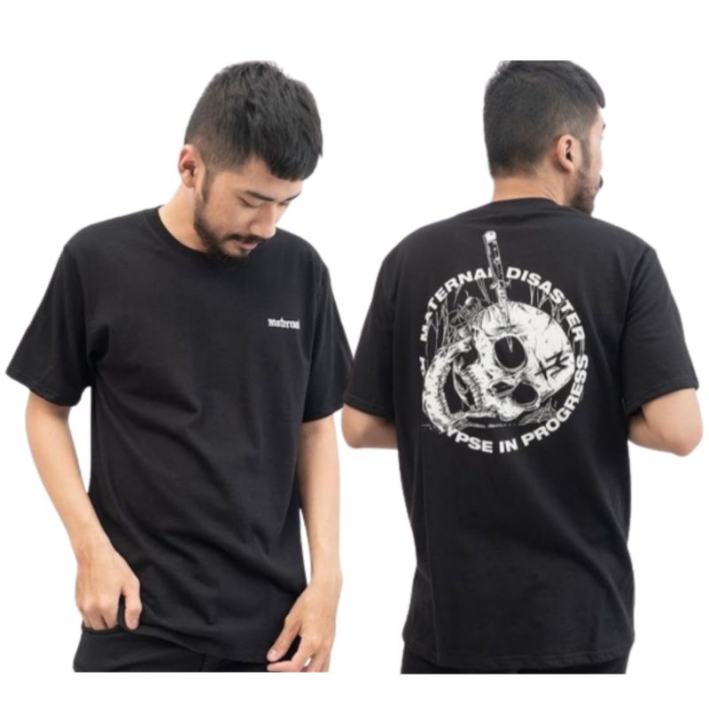 BISA BAYAR DITEMPAT / TSHIRT PRIA MATERNAL DISASTER TEMPLUM HITAM - BAJU PRIA DAN WANITA KAOS DISTRO