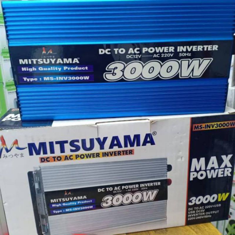 Mitsuyama 3000 Watt - Rubah Arus Dc Jadi Ac Mitsuyama Ms3000