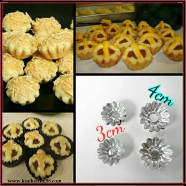 20pcs Cetakan Pie Mini Cetakan Nastar Kue Kering Keranjang