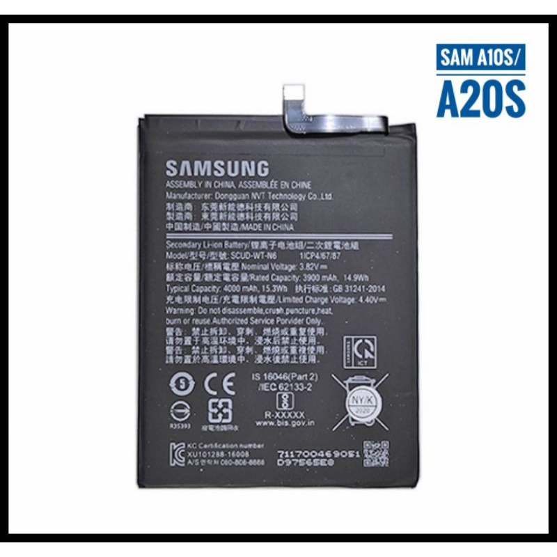 BATTERY BATTERAI BATRE ORIGINAL SAMSUNG A10S A20S SCUD-WT-N6