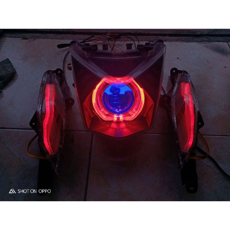Projie Bi-Led BEAT FI 2013 - 2016 komplit | Custom Headlamp Reflektor Beat fi Projie Biled
