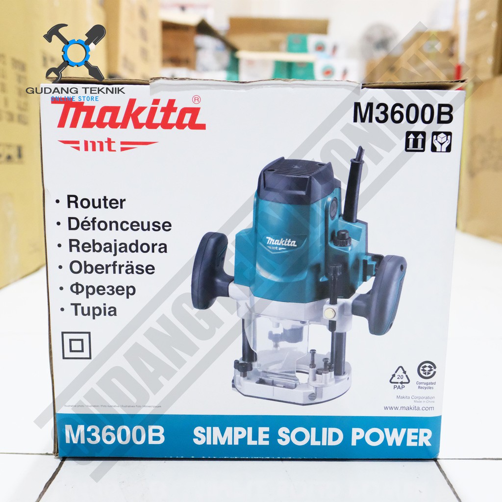 Makita M3600B / Mesin Profil Kayu 12mm Makita M 3600B - Mesin Router Makita