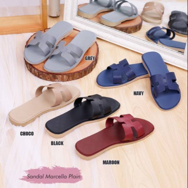 OBRAL GROSIR Sandal Jelly Marcella Fashion Wanita Terlaris