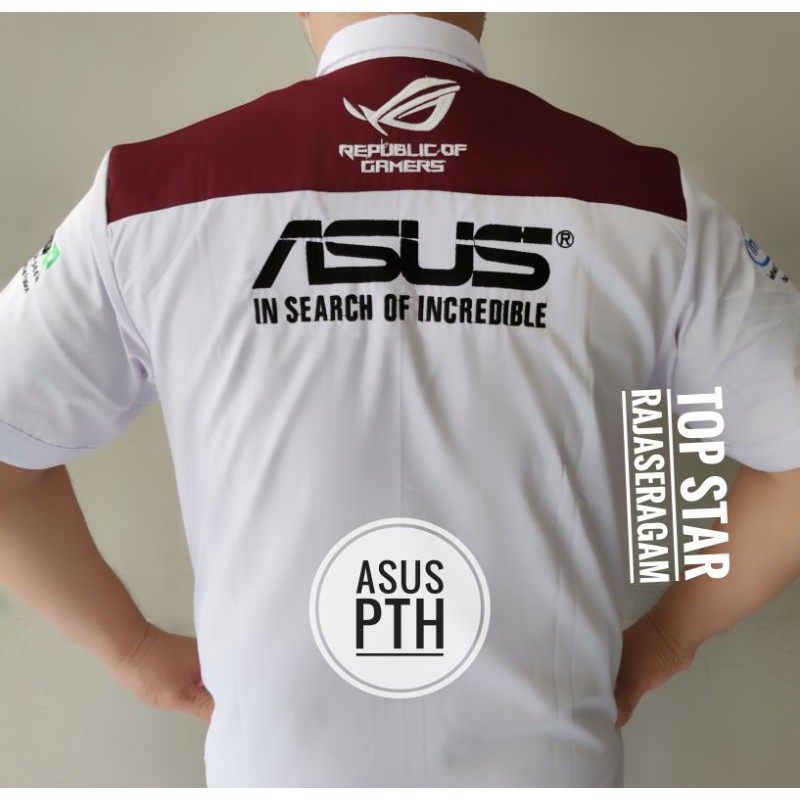 Baju Komputer ASUS  Seragam Komunitas PC LAPTOP Kemeja Kerja