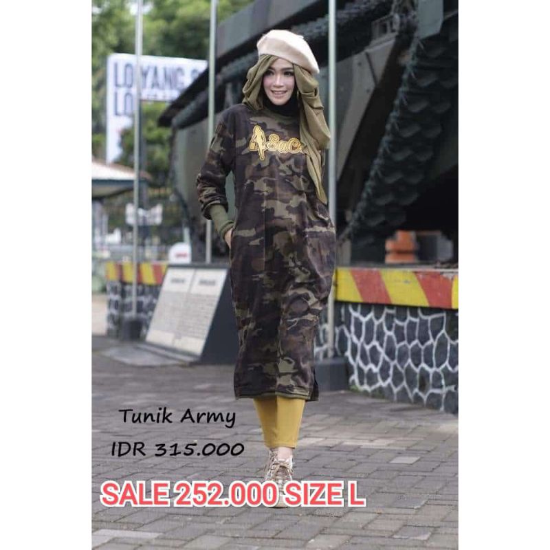 SALE Tunik Army Original Sacoll