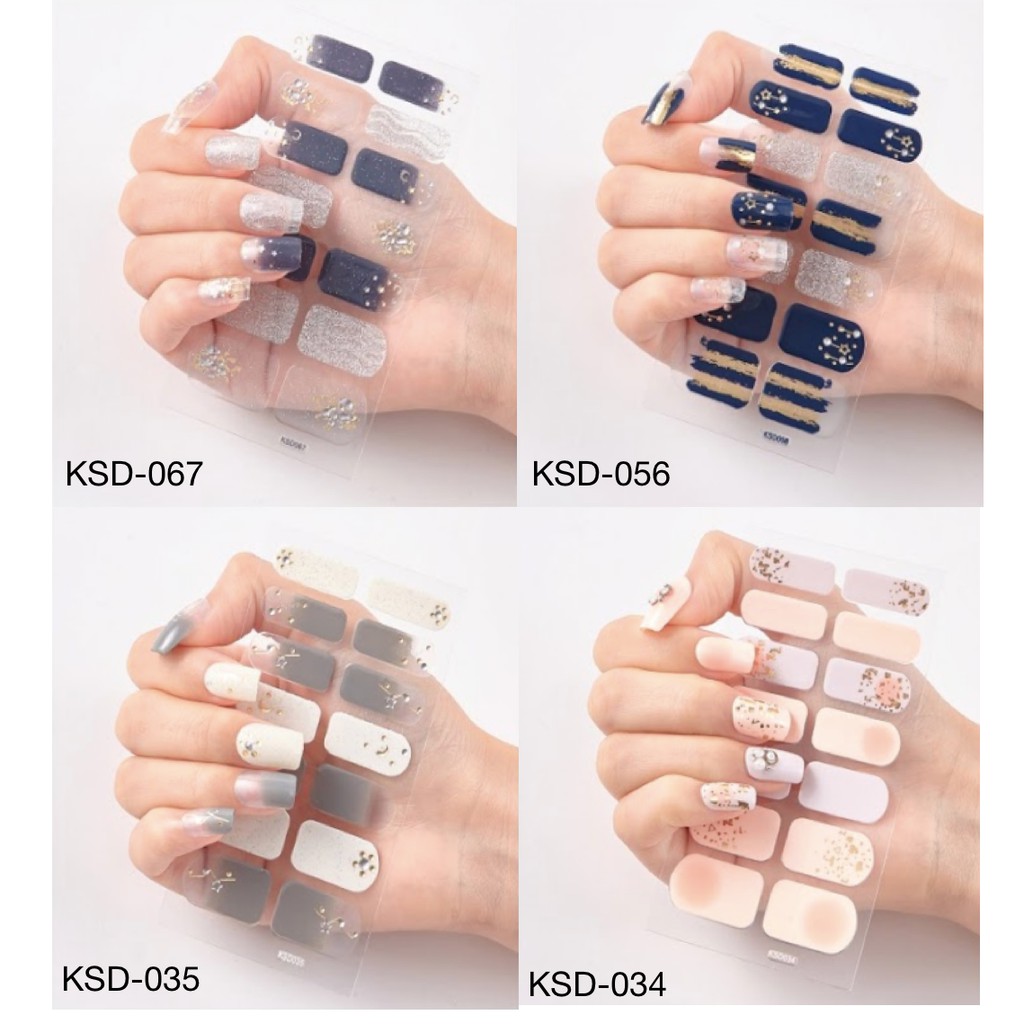 14Pcs/Stiker Kuku Murah / Nail Art Sticker / Nail Art Stiker / Nail Art &amp; Sticker KSD Series