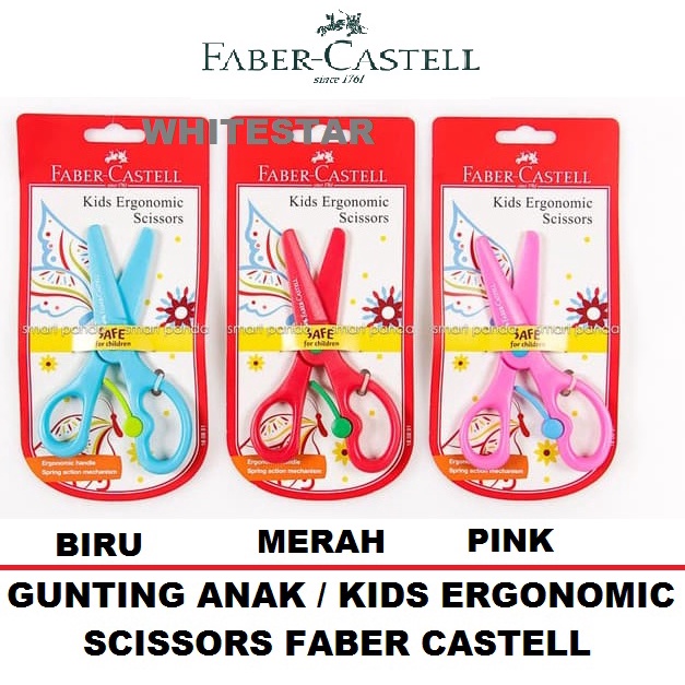

gunting plastik anak / kids ergonomic scissors faber castell