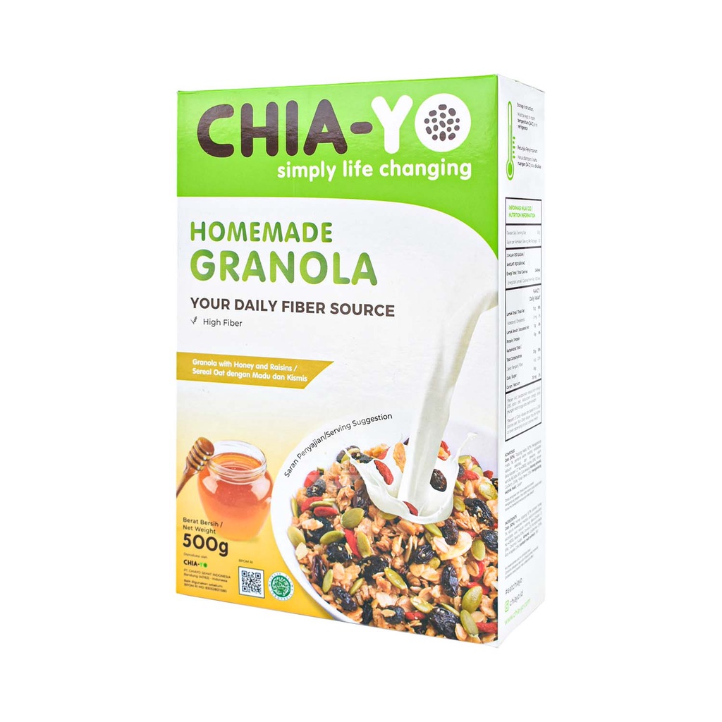 Chia - Yo Homemade Granola Original 500 Gr