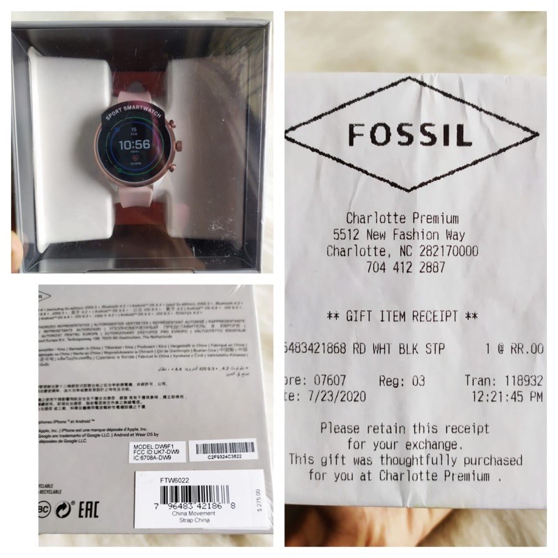fossil smartwatch gen 4 sport ftw6022