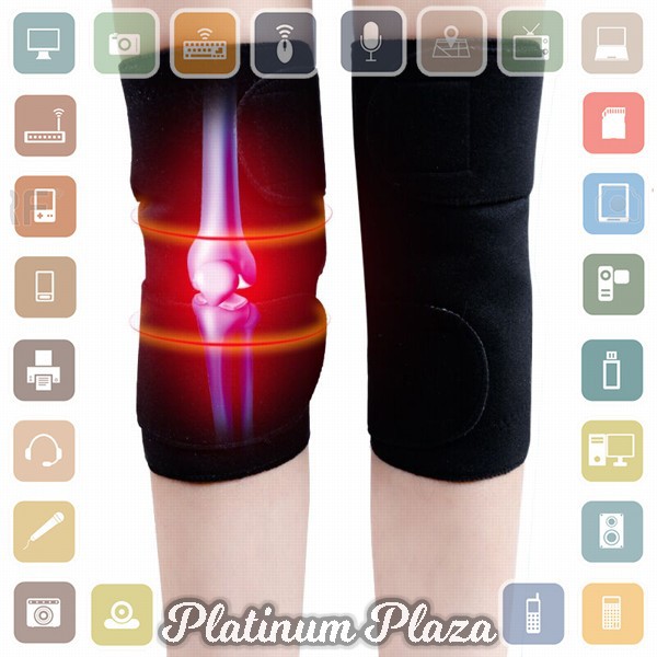 Pelindung Lutut Terapi Magnetik Knee Pad Size 86cm - A-7720 - Black`HW1YT1-