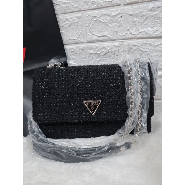 GUESS ORI CESSILY TWEED - Black