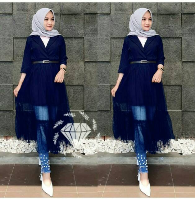 XC - Blazer Sakura/ Blazer Wanita Trendy / Blazer Kekinian / Blazer Best Seller