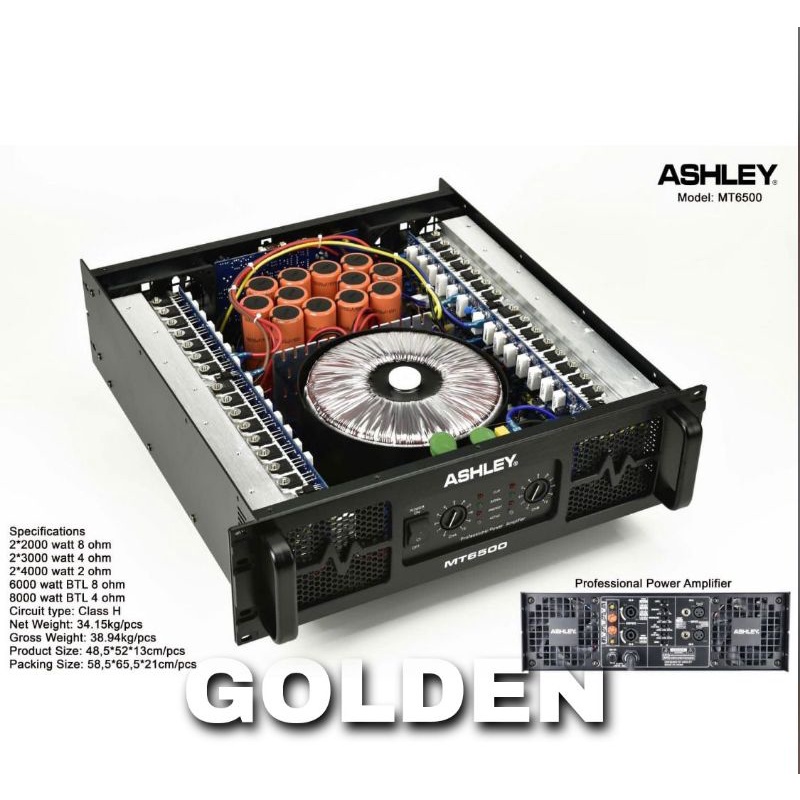 Power Ashley MT 6500 - Amplifier Ashley MT6500 ORIGINAL