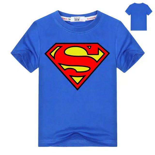 Atasan Baju Kaos Distro Anak Laki Laki Umur 1 - 8 Tahun Superhero Spiderman Hulk Batman Kartun Captain America Murah Termur KE19