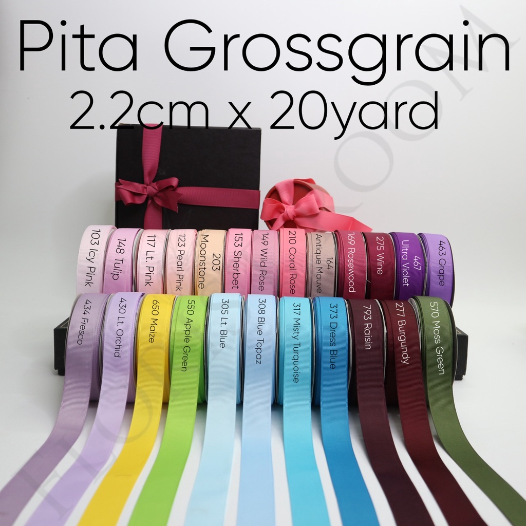 

Pita Grossgrain ±2.2cm x 20 Yard - Import