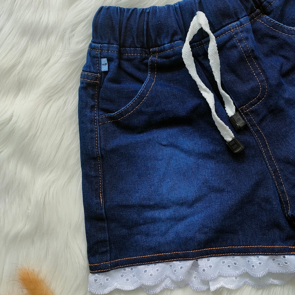 Hotpans anak perempuan bio renda 2-5 tahun / bawahan anak perempuan / celana pendek jeans anak