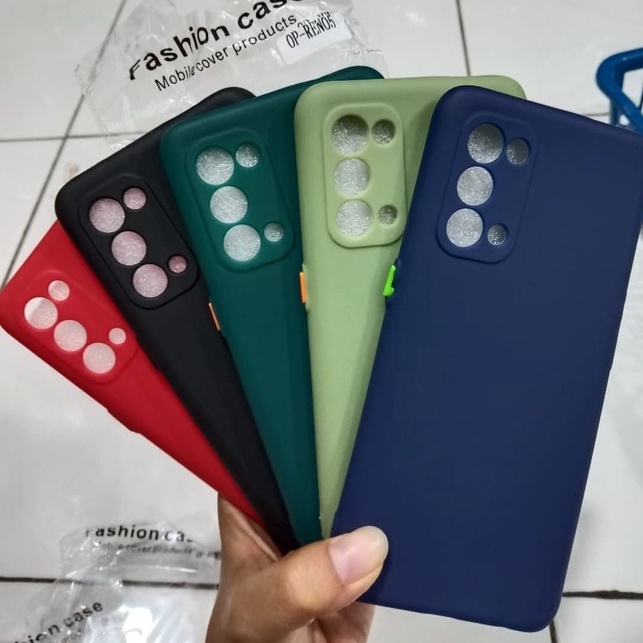 CASE BABY SKIN MACARON + PROTECT CAMERA OPPO RENO 5 SOFTCASE - FA