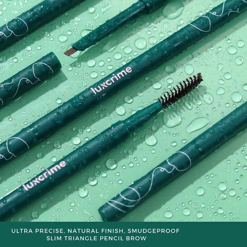 ۝ Luxcrime Slim Triangle Precision Brow Pencil in Brown ۞