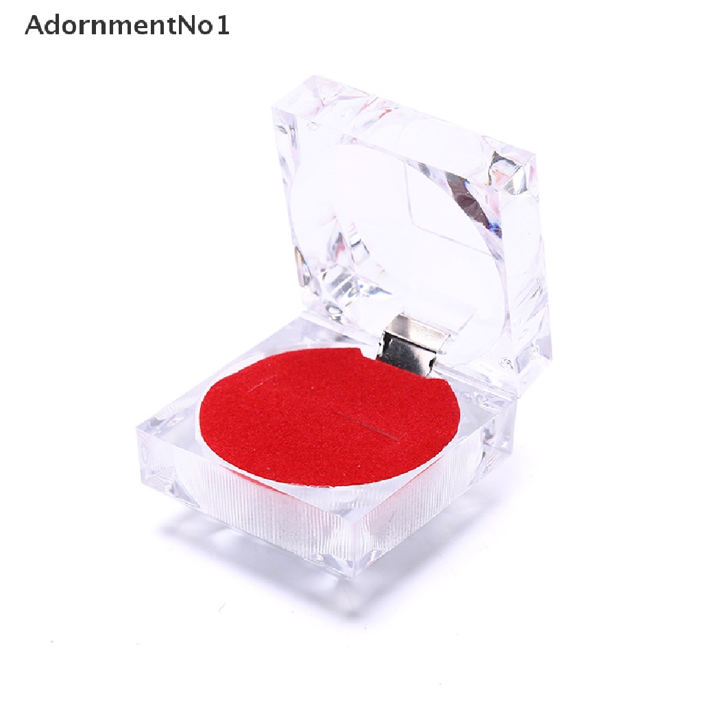 [AdornmentNo1] Transparent Acrylic Ring Holder Wedding Engagement Packaging Jewelry Gift Box [new]