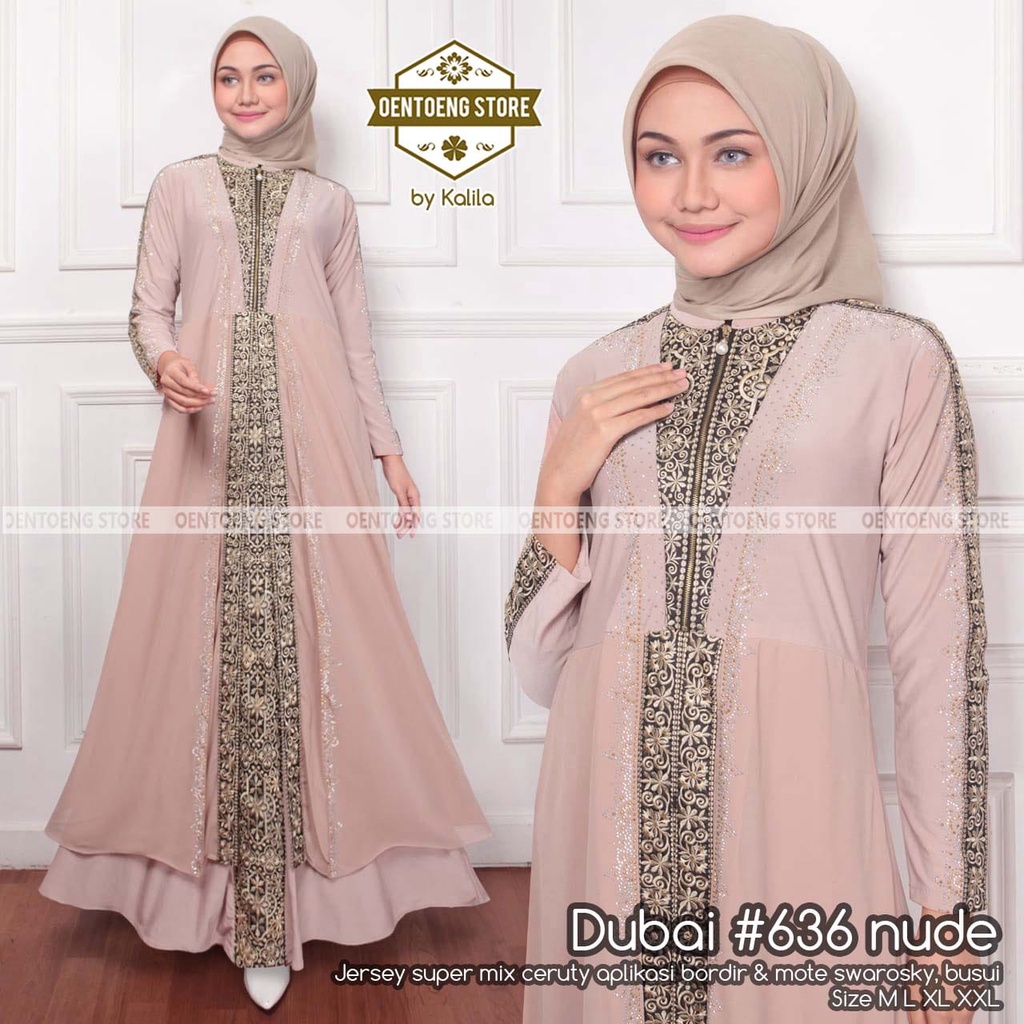 Gamis Abaya 636 Turkey  Warna Terbaru 2021 / Gamis Abaya Arab JUMBO LD 120, Bahan Jersey dan Ceruty,