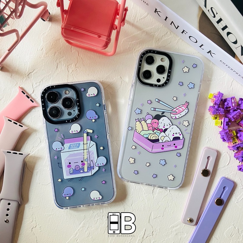 Casetify Bento Box Milk Cart Casing Lucu Kawaii Cute Bergambar Case iPhone X XR XS 11 12 13 PRO MAX