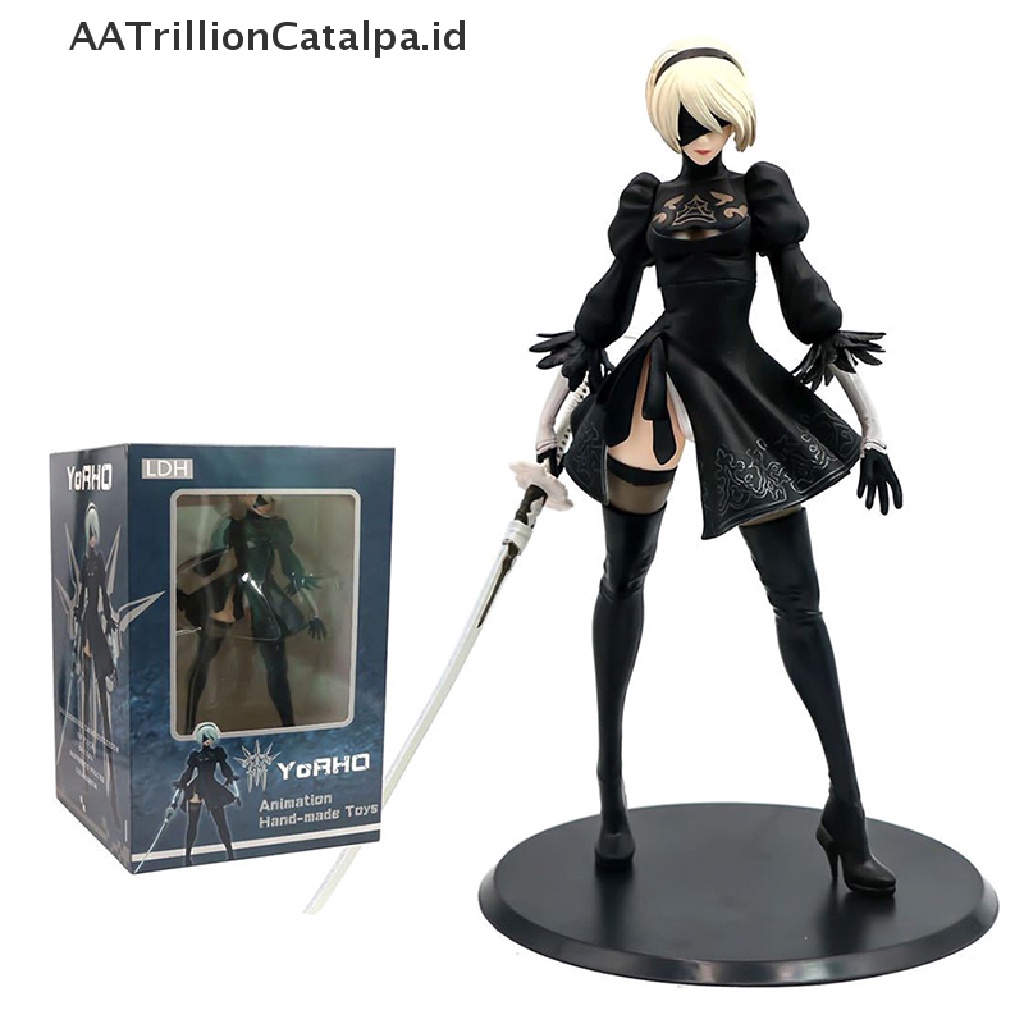 Action Figure Anime Nier: Automata 2b YoRHa No 2 Tipe B Female Phicen Bahan PVC