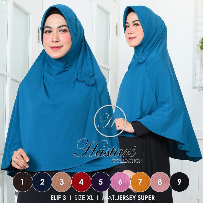 Jilbab KERUDUNG KHIMAR SAR'I ELIF L