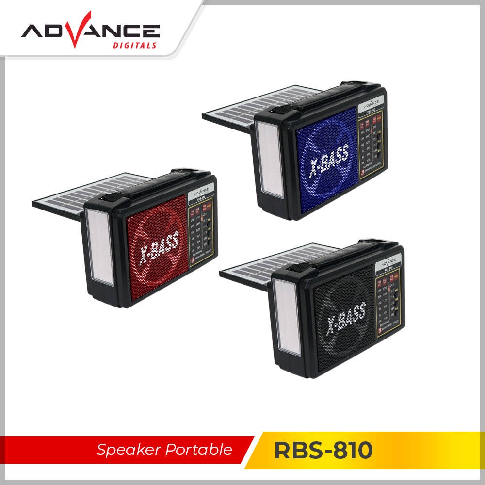 【READY STOCK】 Advance Radio Bluetoohth USB TF card 3 Band FM/AM/SW1 with LED light RBS 810