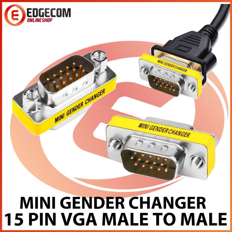 Gender / Konektor VGA Male to VGA Male 15 Pin Adapter