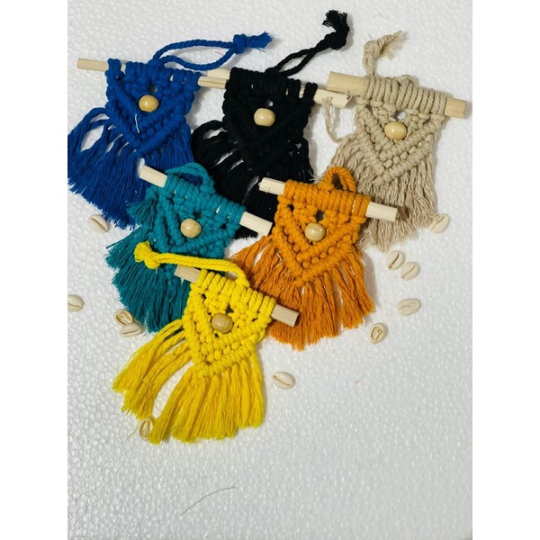 READY STOK) macrame hiasan dinding mini  / macrame wall hanging/DEKORASI RUMAH