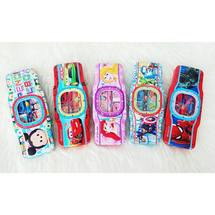 

Souvenir ulang tahun anak paket alat tulis n kaleng pensil