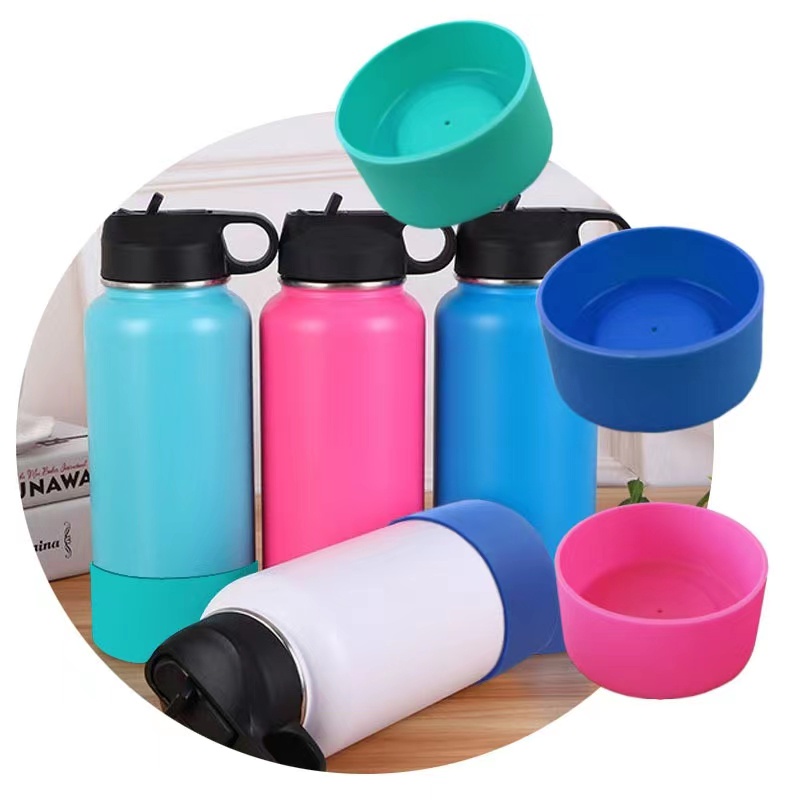 Cover Pelindung Botol Hydro Flask 12-24oz / 32-40oz Bahan Silikon Anti Slip